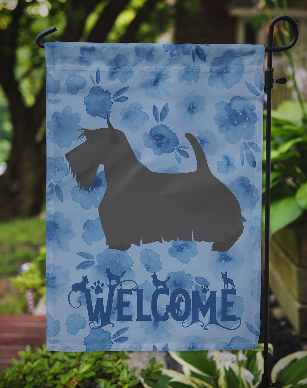 Scottish Terrier Welcome Flag Garden Size CK6196GF