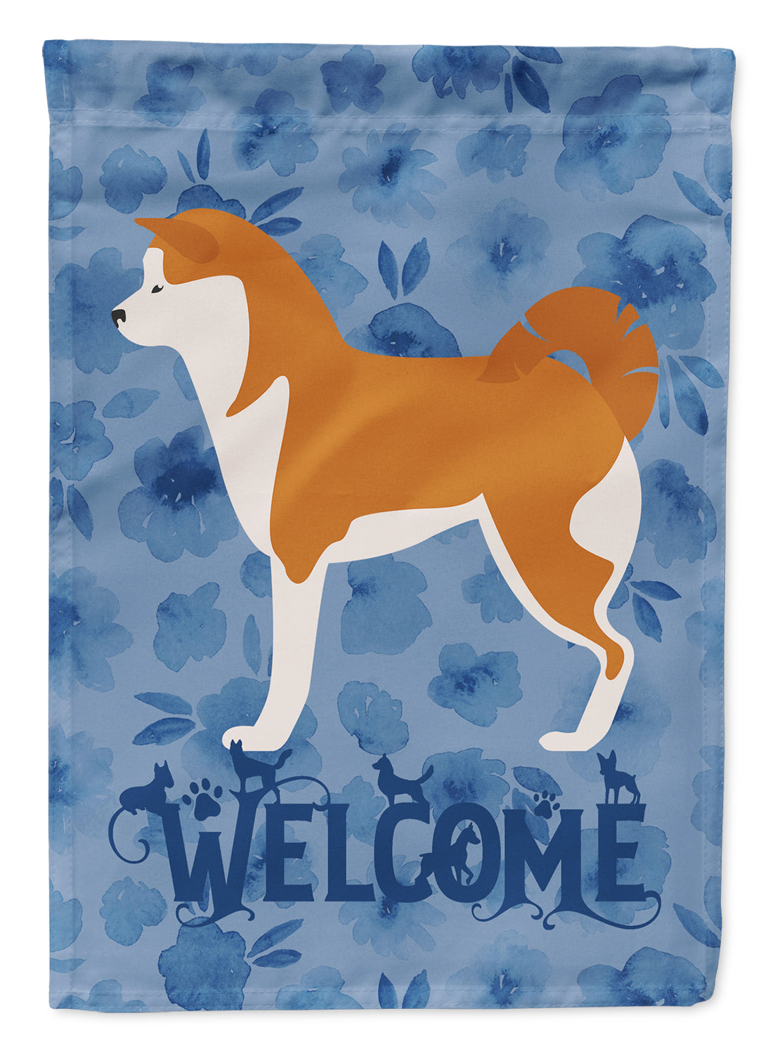 Akita Welcome Flag Canvas House Size CK6199CHF  the-store.com.