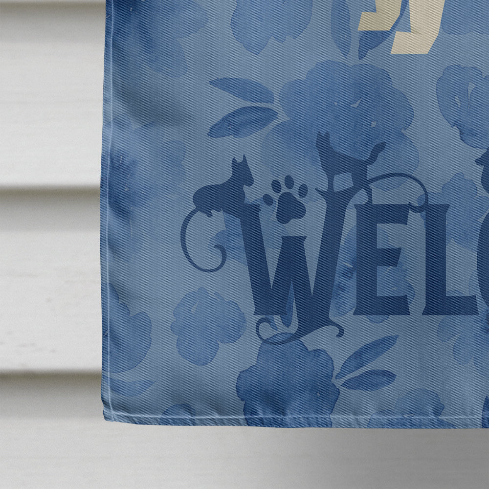 Australian Shepherd Welcome Flag Canvas House Size CK6220CHF  the-store.com.