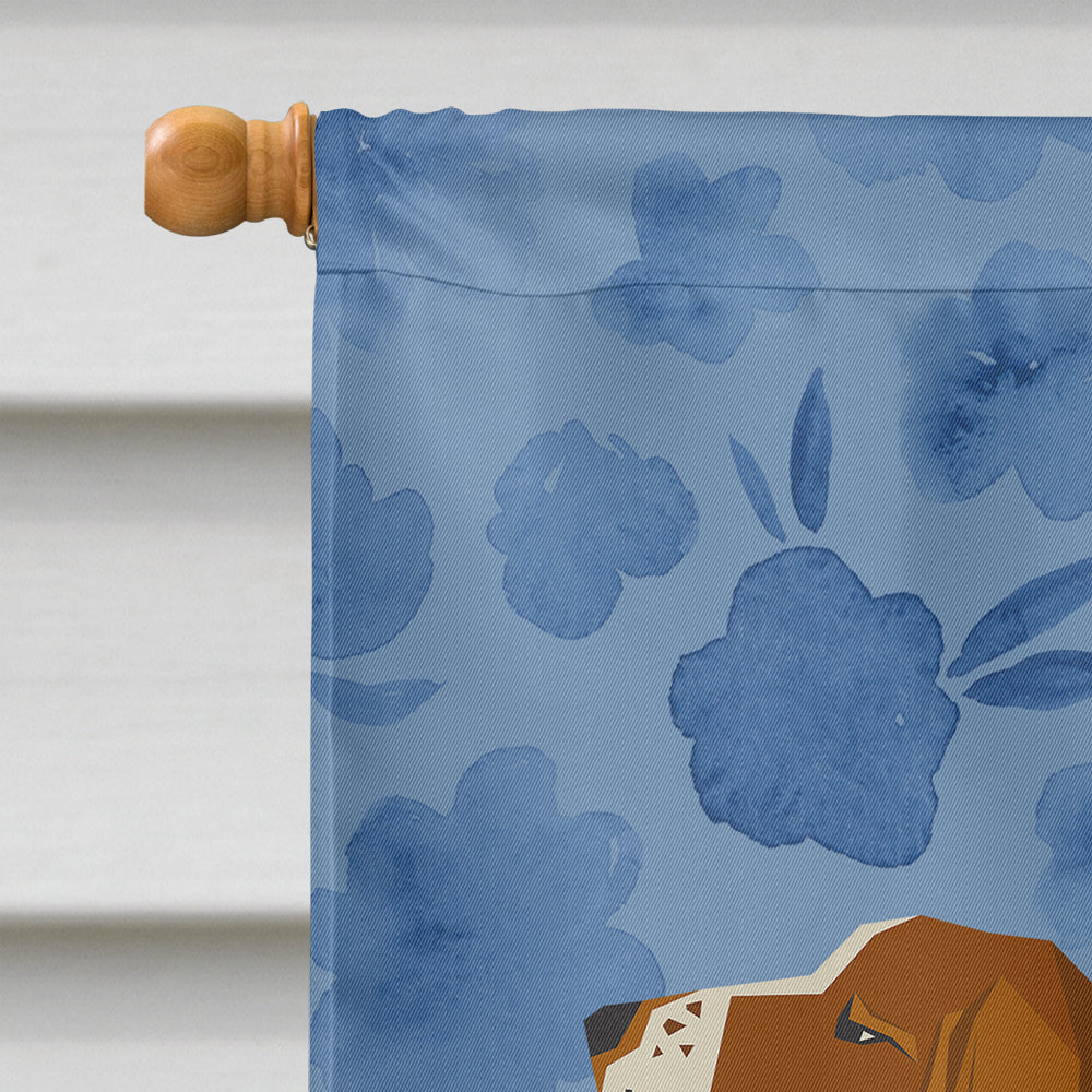 Basset Hound Welcome Flag Canvas House Size CK6222CHF  the-store.com.