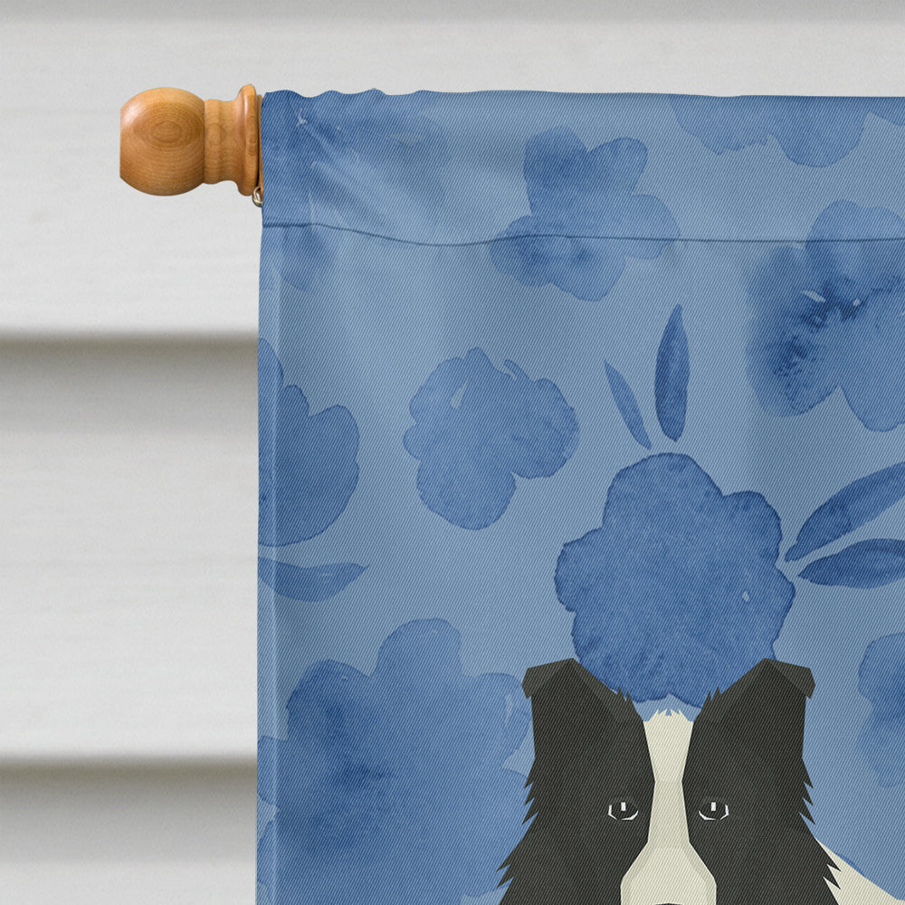 Border Collie Welcome Flag Canvas House Size CK6226CHF  the-store.com.