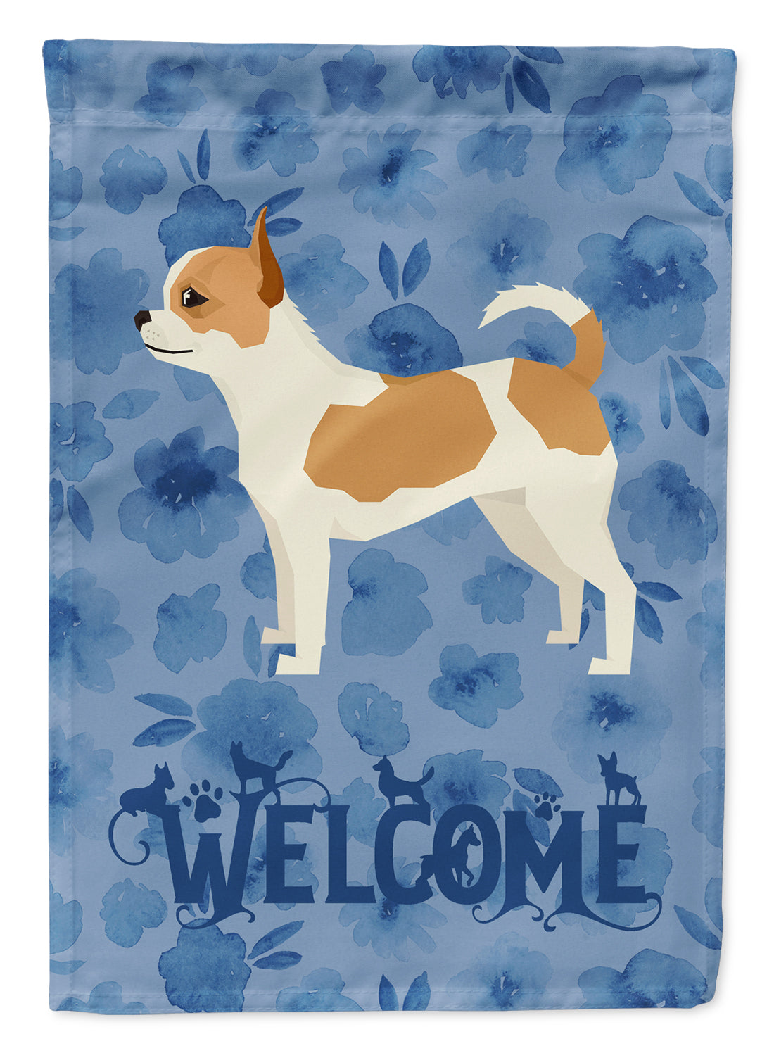 Chihuahua Welcome Flag Canvas House Size CK6234CHF  the-store.com.