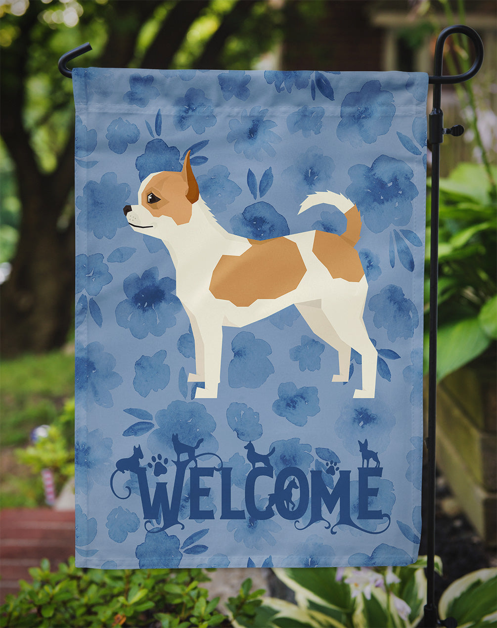 Chihuahua Welcome Flag Garden Size CK6234GF  the-store.com.