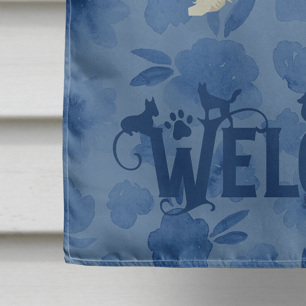 Chinese Crested Welcome Flag Canvas House Size CK6235CHF  the-store.com.