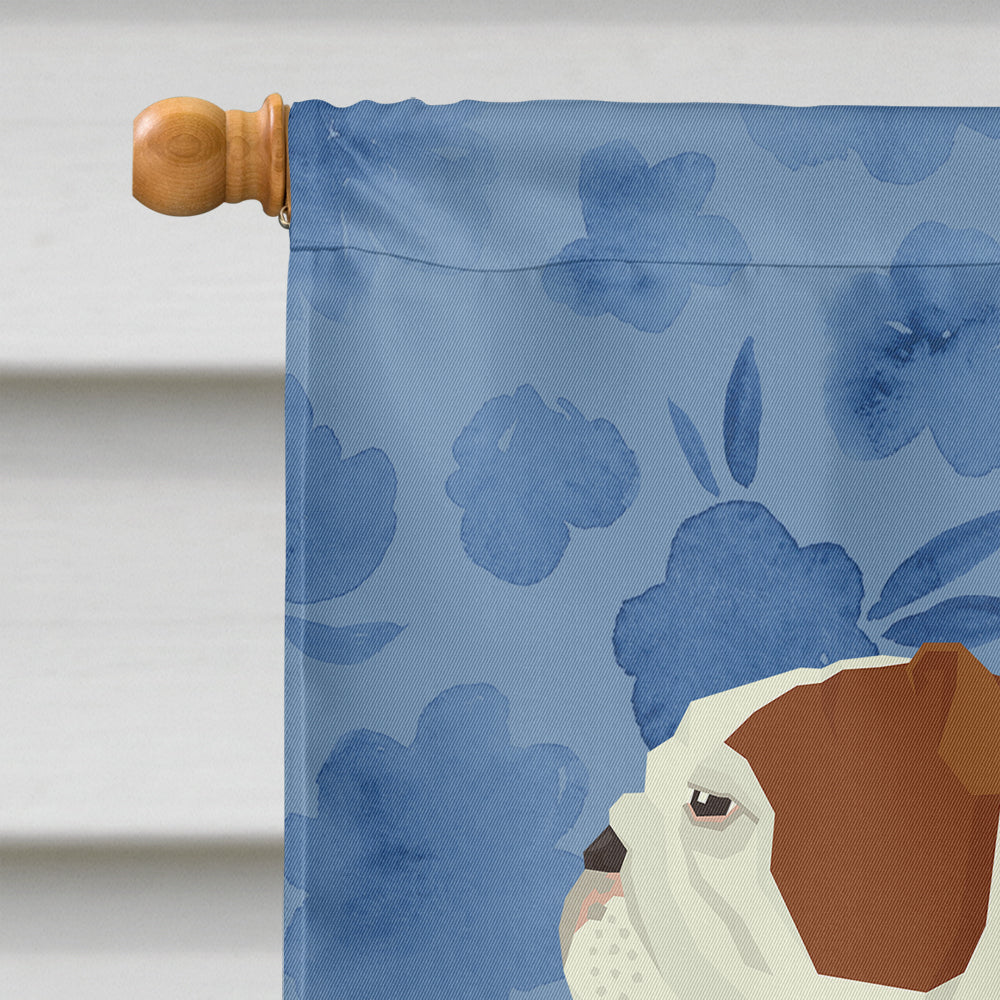 English Bulldog Welcome Flag Canvas House Size CK6240CHF  the-store.com.