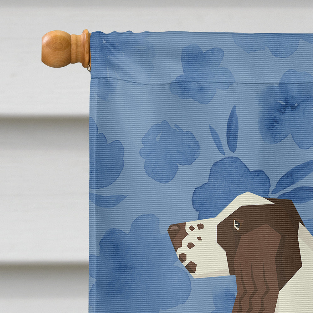 English Springer Spaniel Welcome Flag Canvas House Size CK6241CHF  the-store.com.