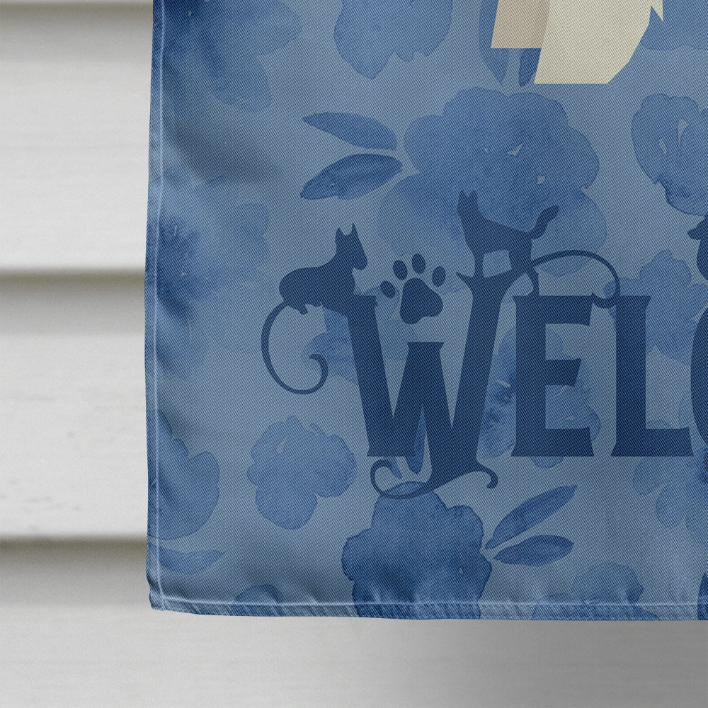 Fox Terrier Welcome Flag Canvas House Size CK6242CHF  the-store.com.