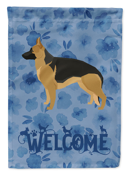 German Shepherd Welcome Flag Canvas House Size CK6244CHF