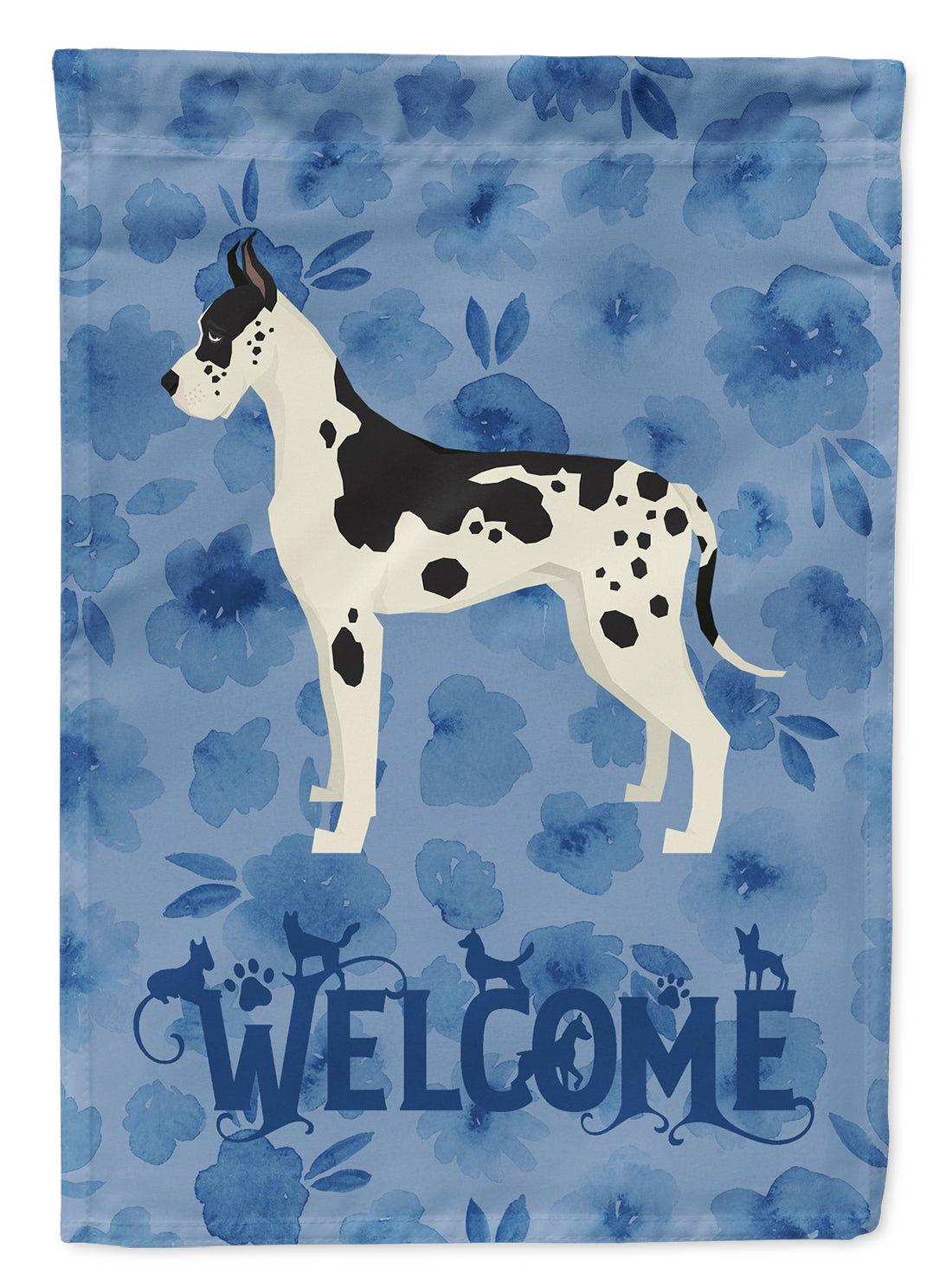 Great Dane Welcome Flag Canvas House Size CK6246CHF  the-store.com.