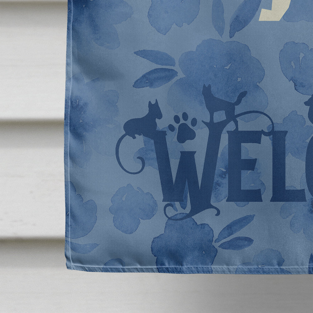 Jack Russell Terrier Welcome Flag Canvas House Size CK6251CHF  the-store.com.