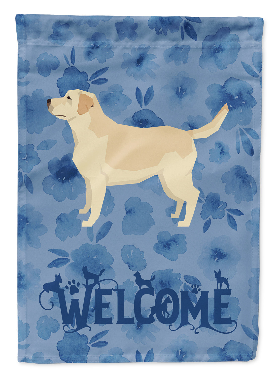 Labrador Retriever Welcome Flag Canvas House Size CK6253CHF