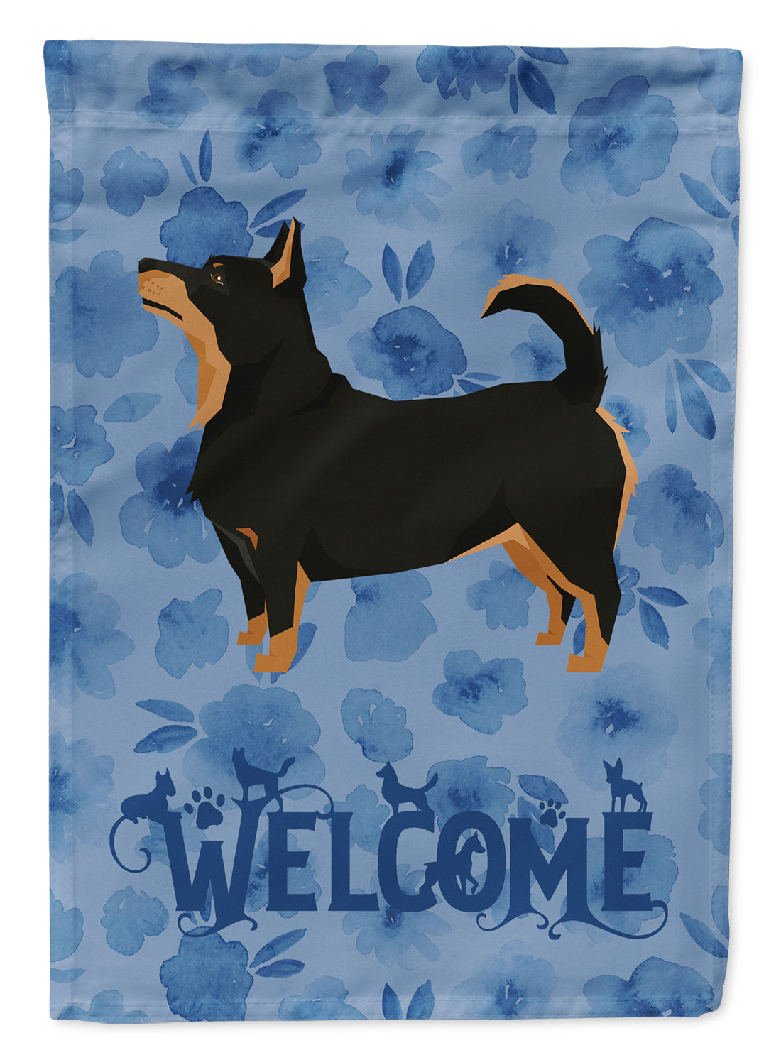 Lancashire Terrier Welcome Flag Canvas House Size CK6254CHF  the-store.com.