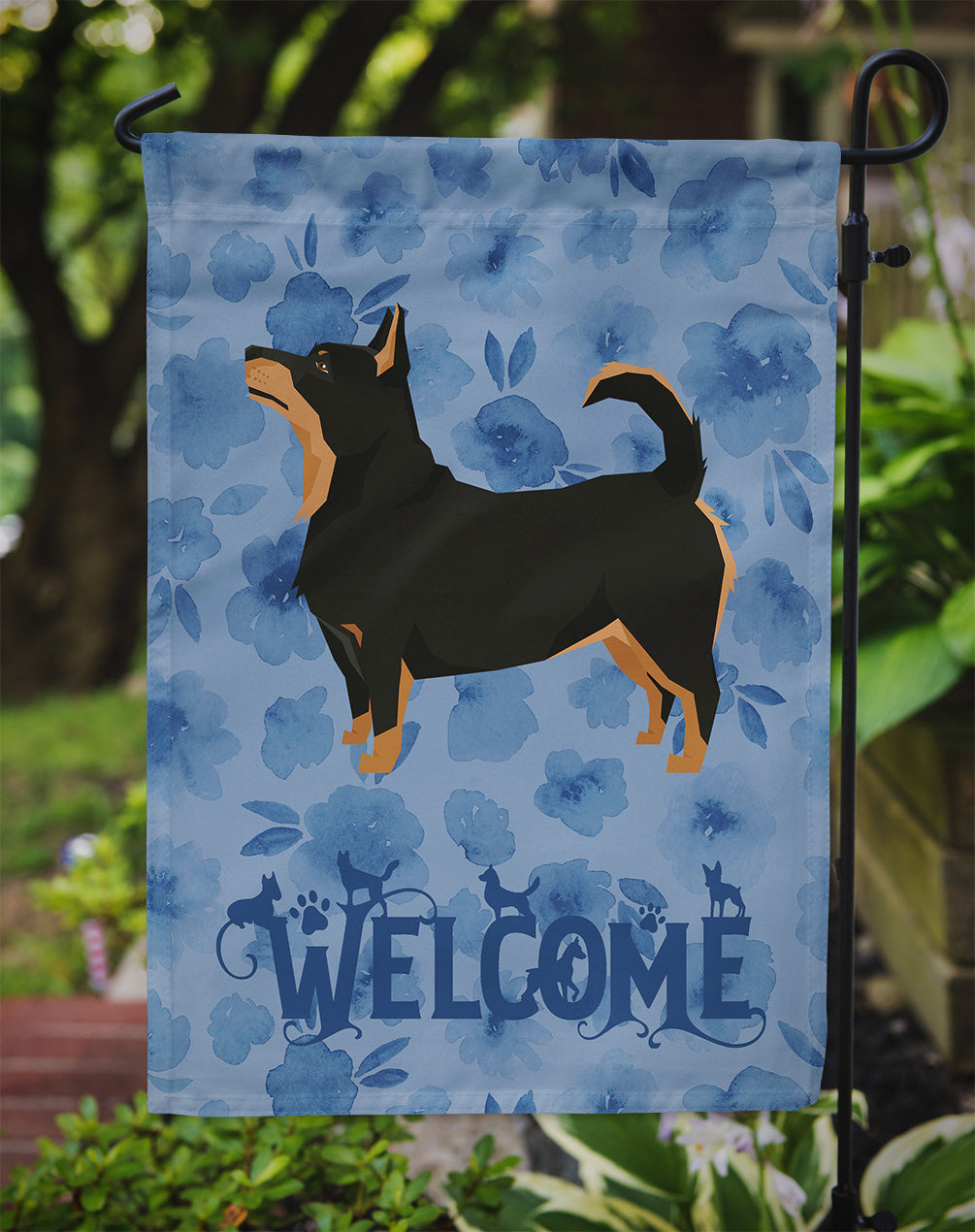 Lancashire Terrier Welcome Flag Garden Size CK6254GF
