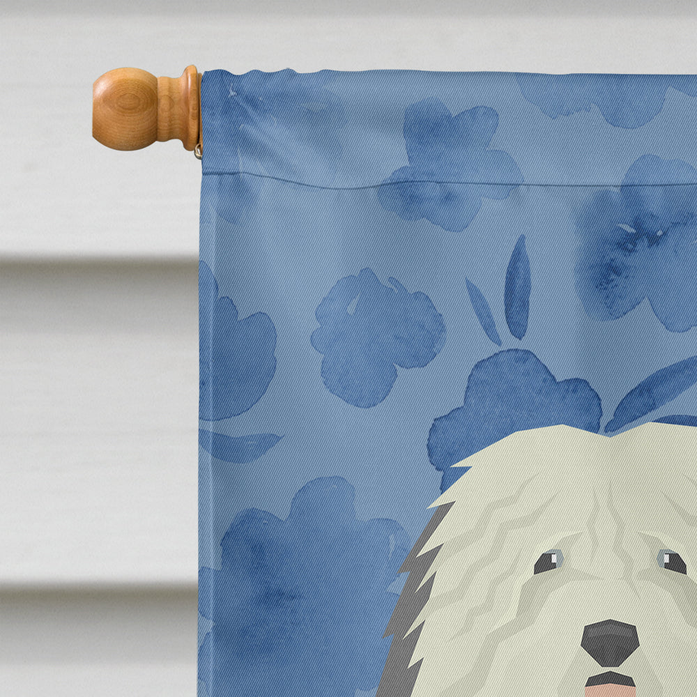 Old English Sheepdog Welcome Flag Canvas House Size CK6256CHF