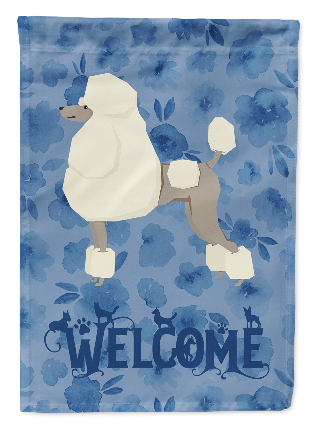 Poodle Welcome Flag Garden Size CK6260GF