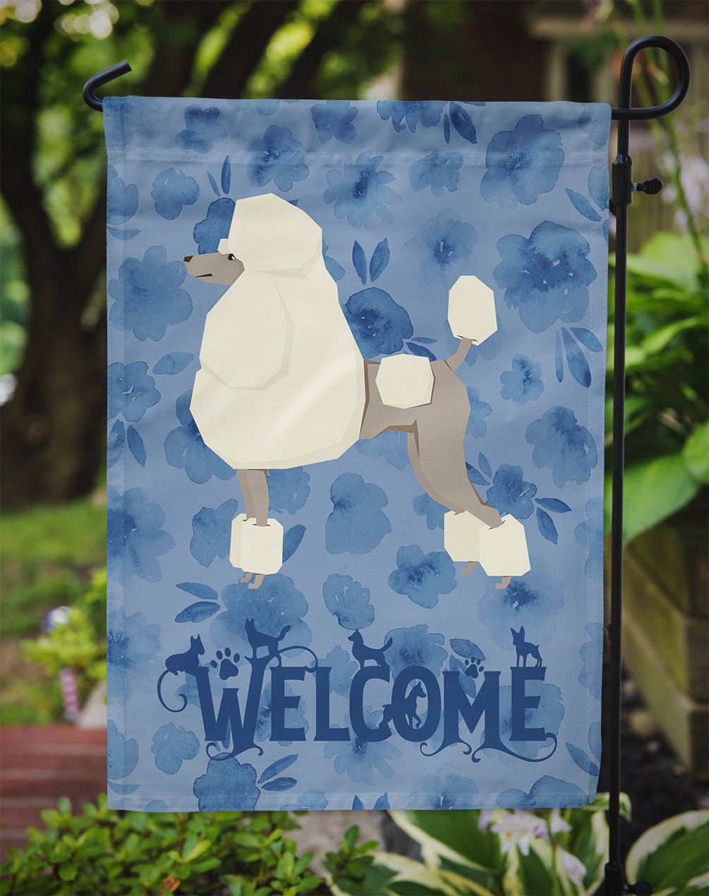 Poodle Welcome Flag Garden Size CK6260GF  the-store.com.