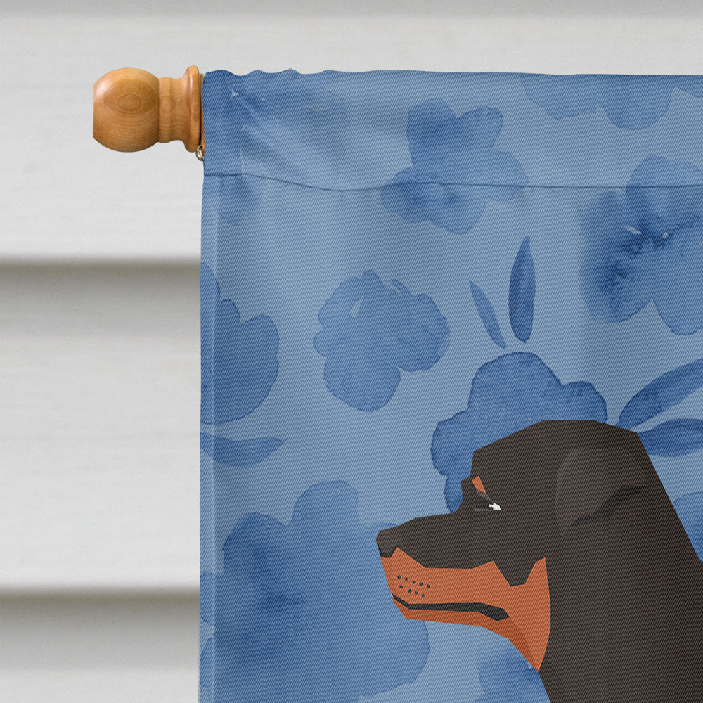 Rottweiler Welcome Flag Canvas House Size CK6262CHF