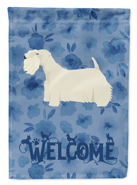 Sealyham Terrier Welcome Flag Canvas House Size CK6265CHF