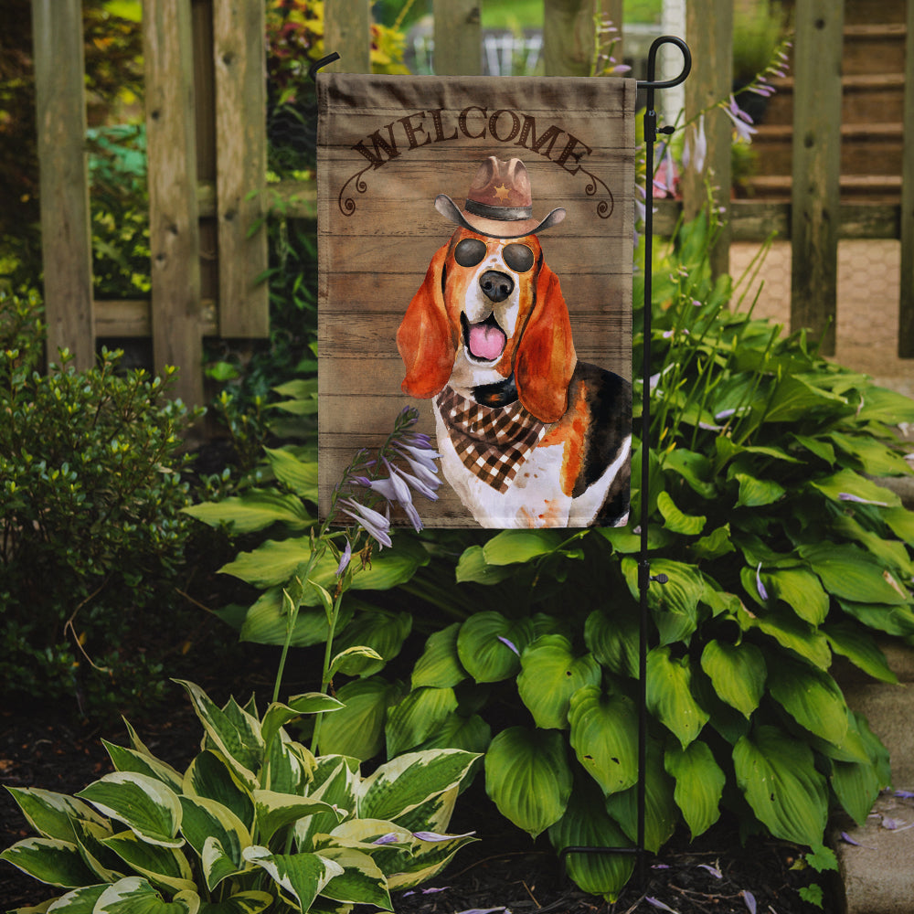 Basset Hound Country Dog Flag Garden Size CK6280GF