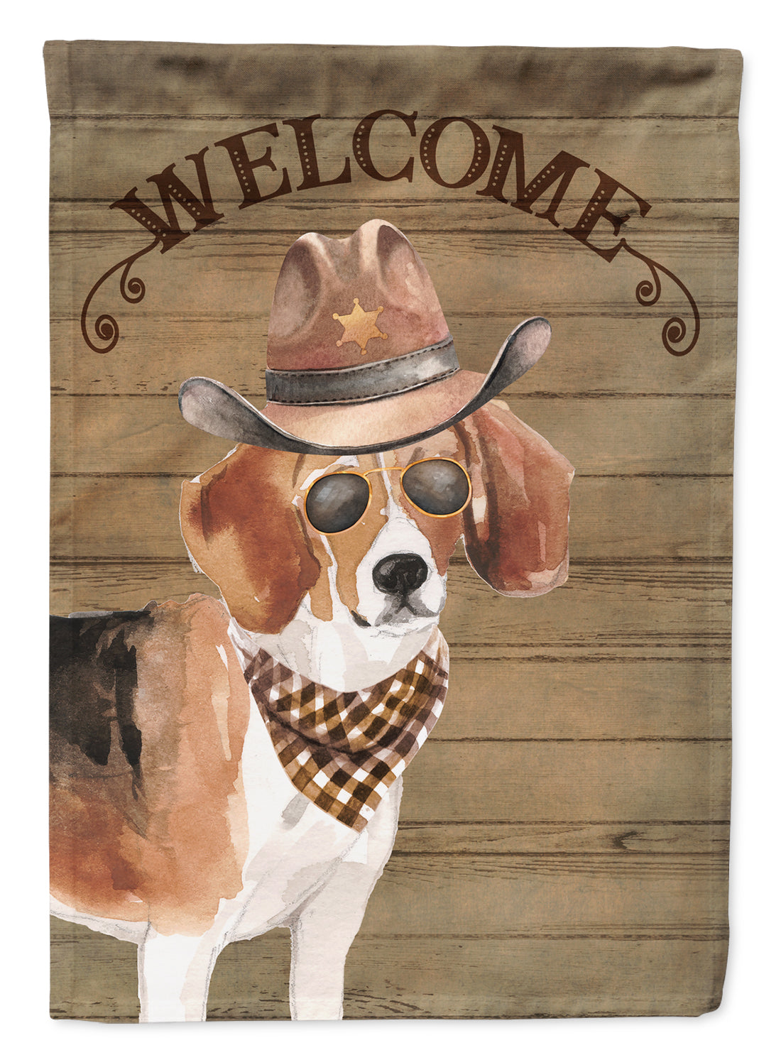 Beagle Country Dog Flag Canvas House Size CK6282CHF
