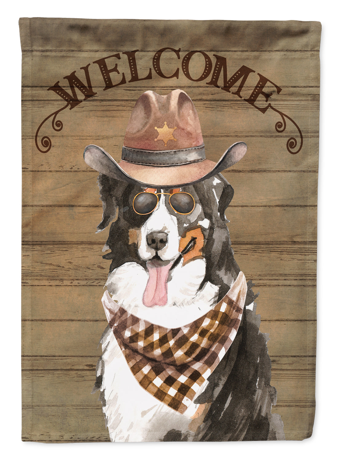 Bernese Mountain Dog Country Dog Flag Canvas House Size CK6284CHF  the-store.com.