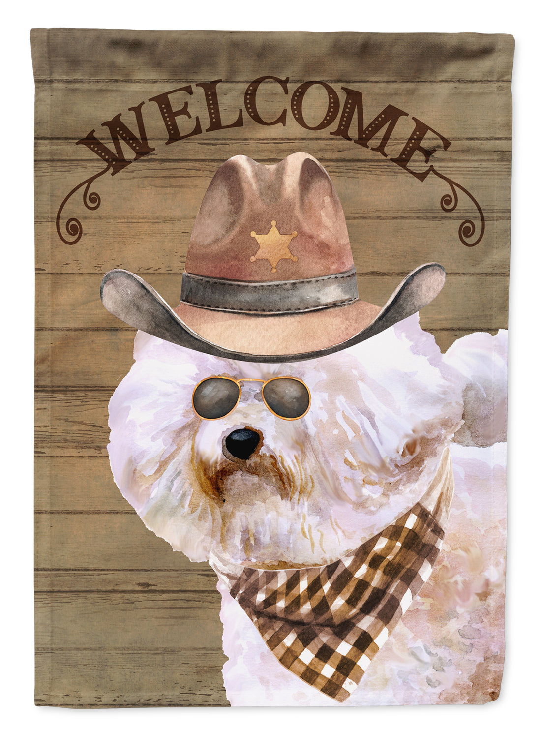 Bichon Fris� Country Dog Flag Canvas House Size CK6286CHF