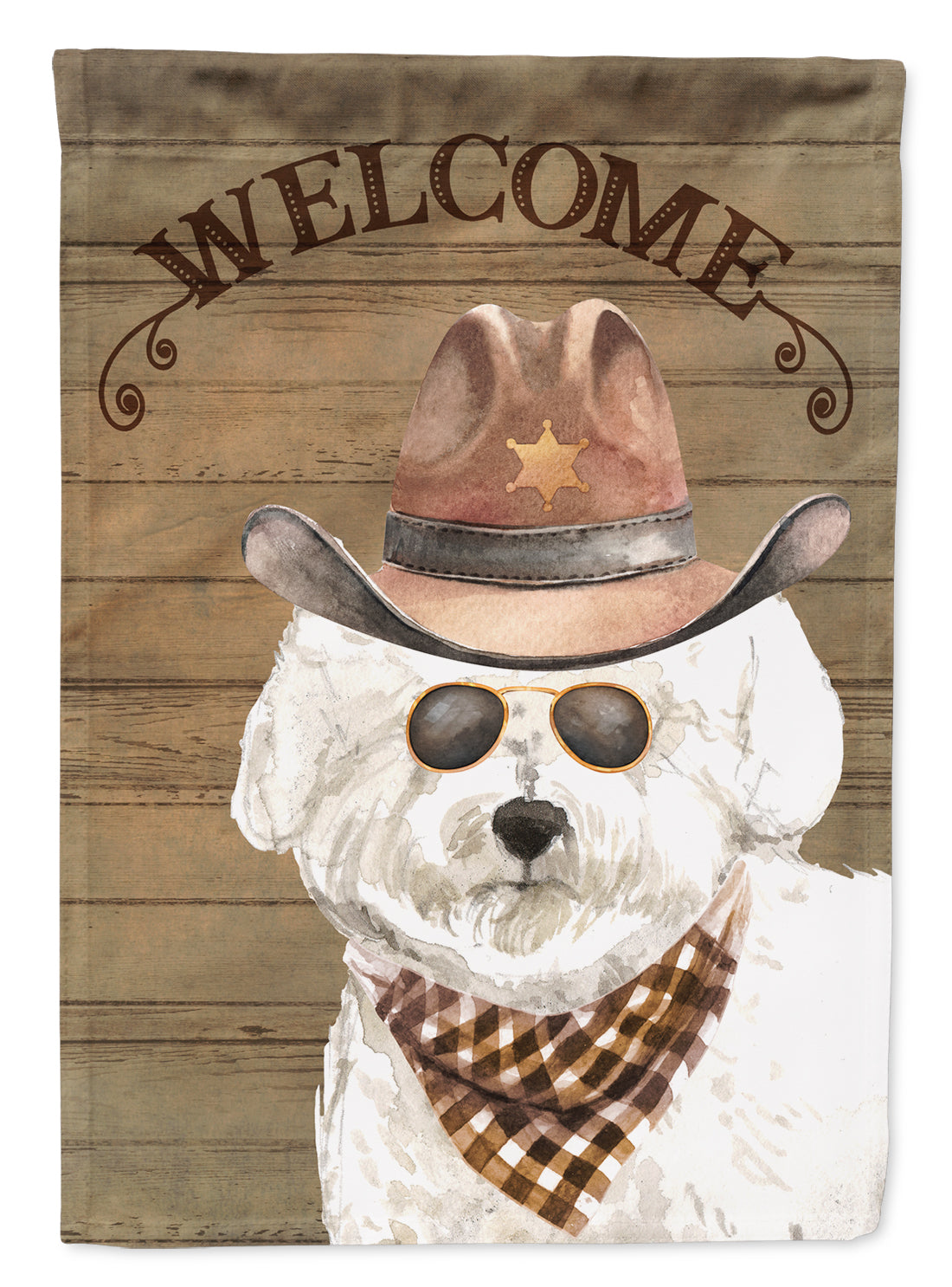 Bichon Fris� #2 Country Dog Flag Canvas House Size CK6287CHF