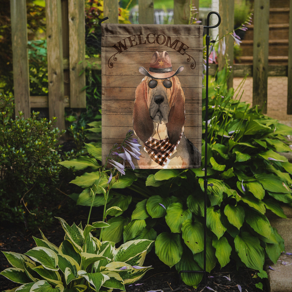 Bloodhound Country Dog Flag Garden Size CK6290GF  the-store.com.