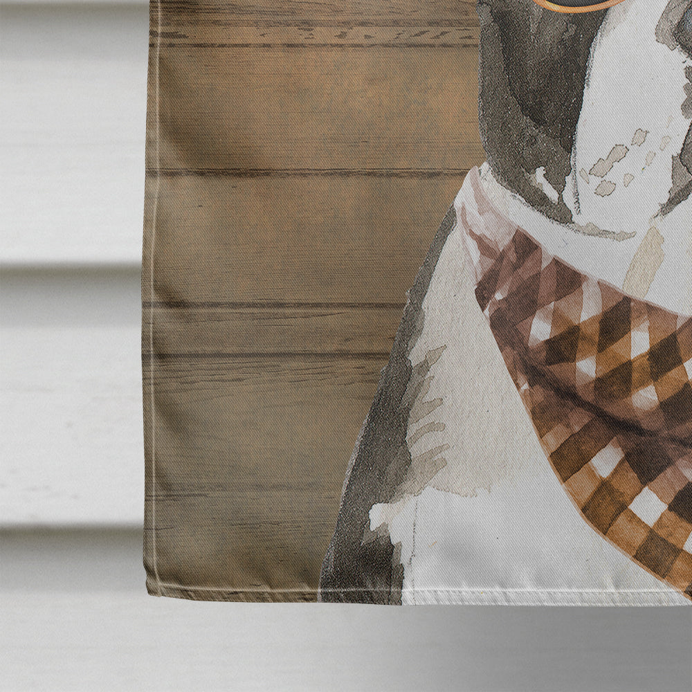 Boston Terrier Country Dog Flag Canvas House Size CK6291CHF  the-store.com.