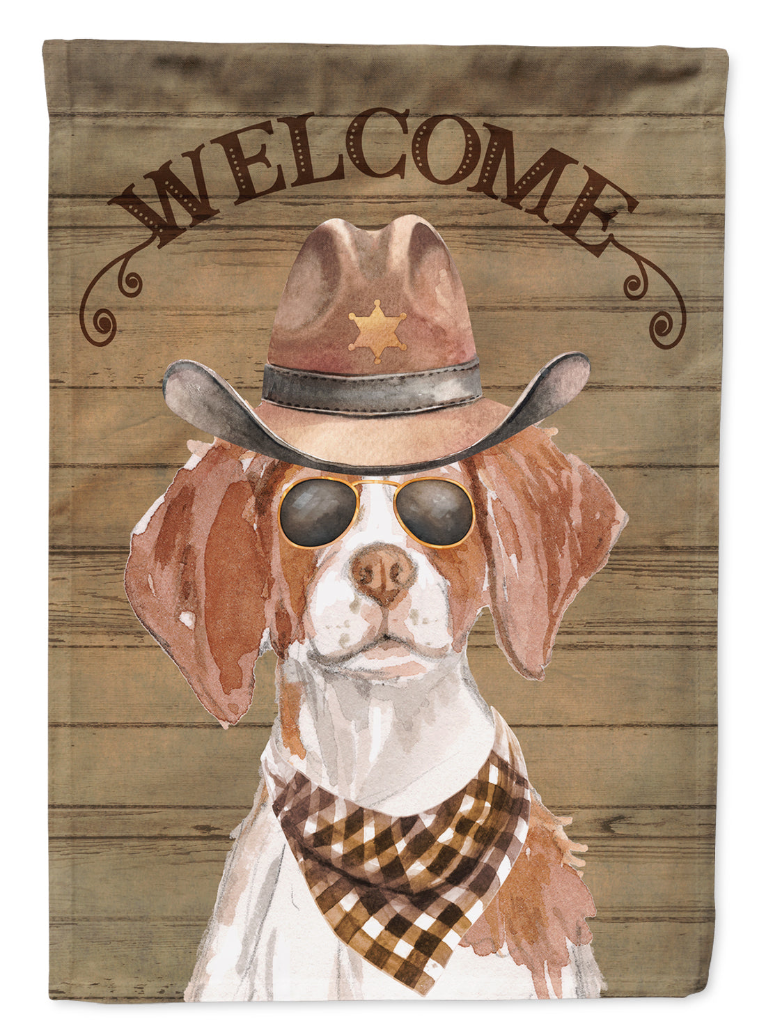 Brittany Country Dog Flag Canvas House Size CK6294CHF