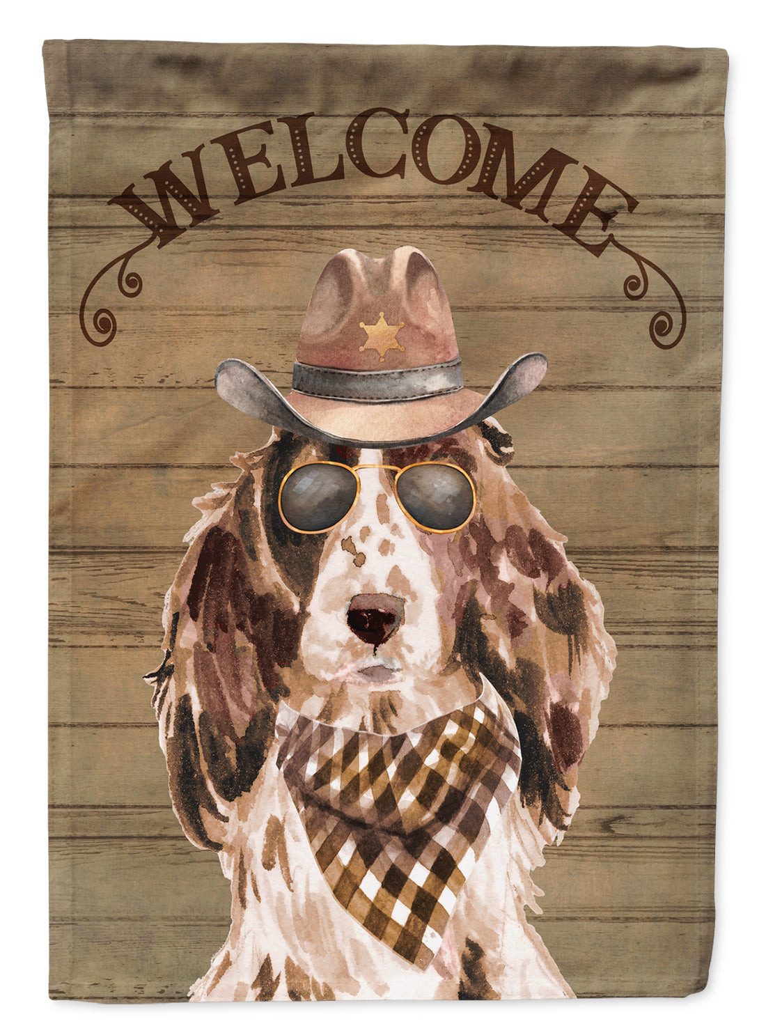 Cocker Spaniel Country Dog Flag Canvas House Size CK6296CHF  the-store.com.