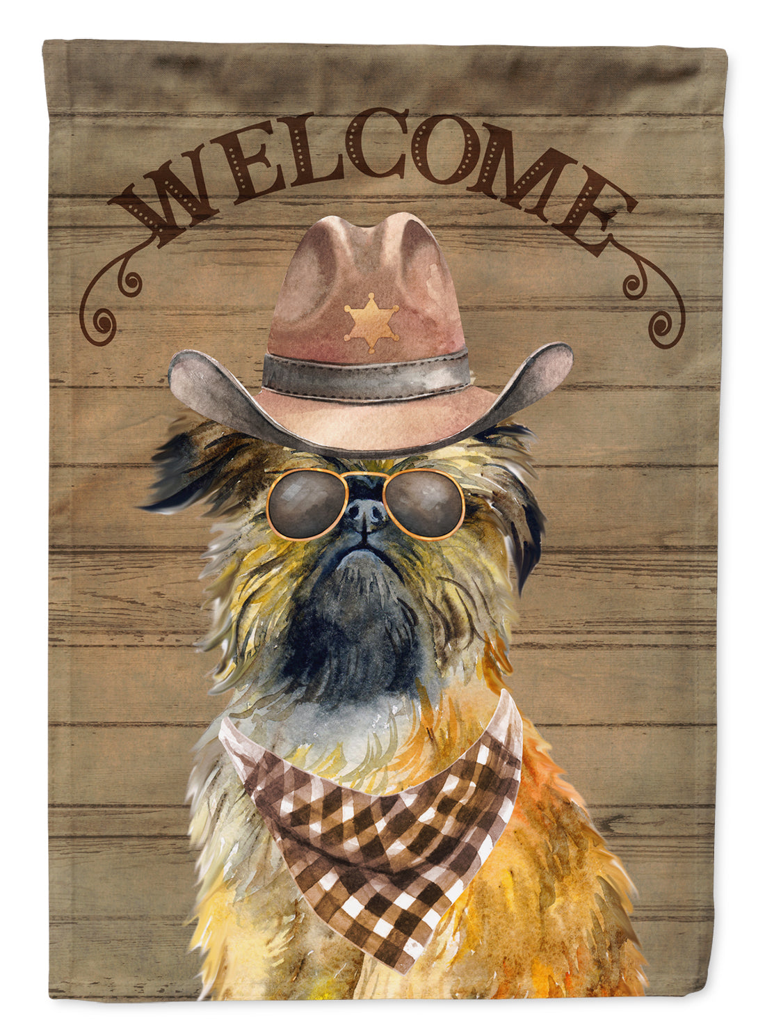 Brussels Griffon Country Dog Flag Canvas House Size CK6298CHF