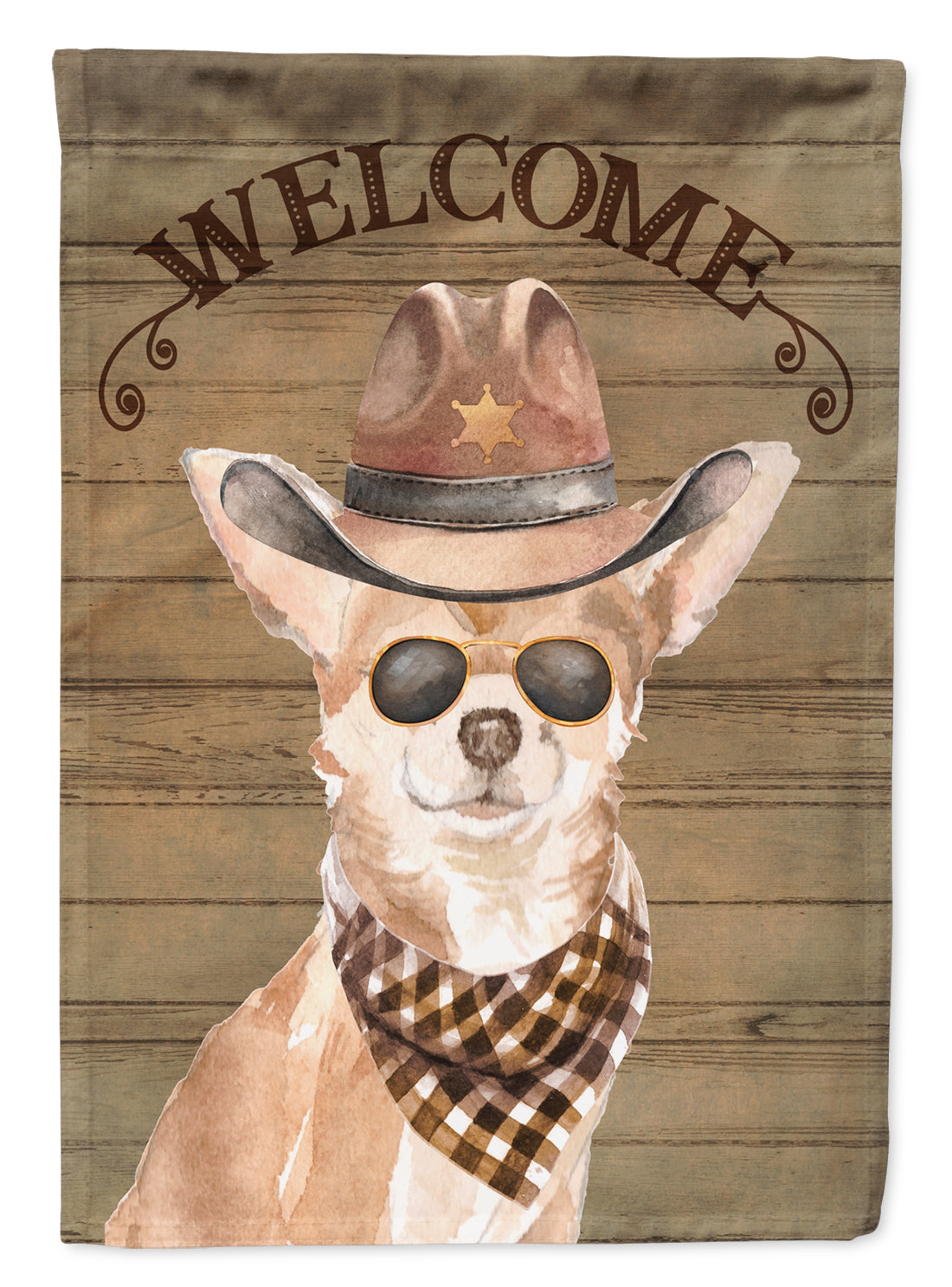 Chihuahua Country Dog Flag Canvas House Size CK6305CHF