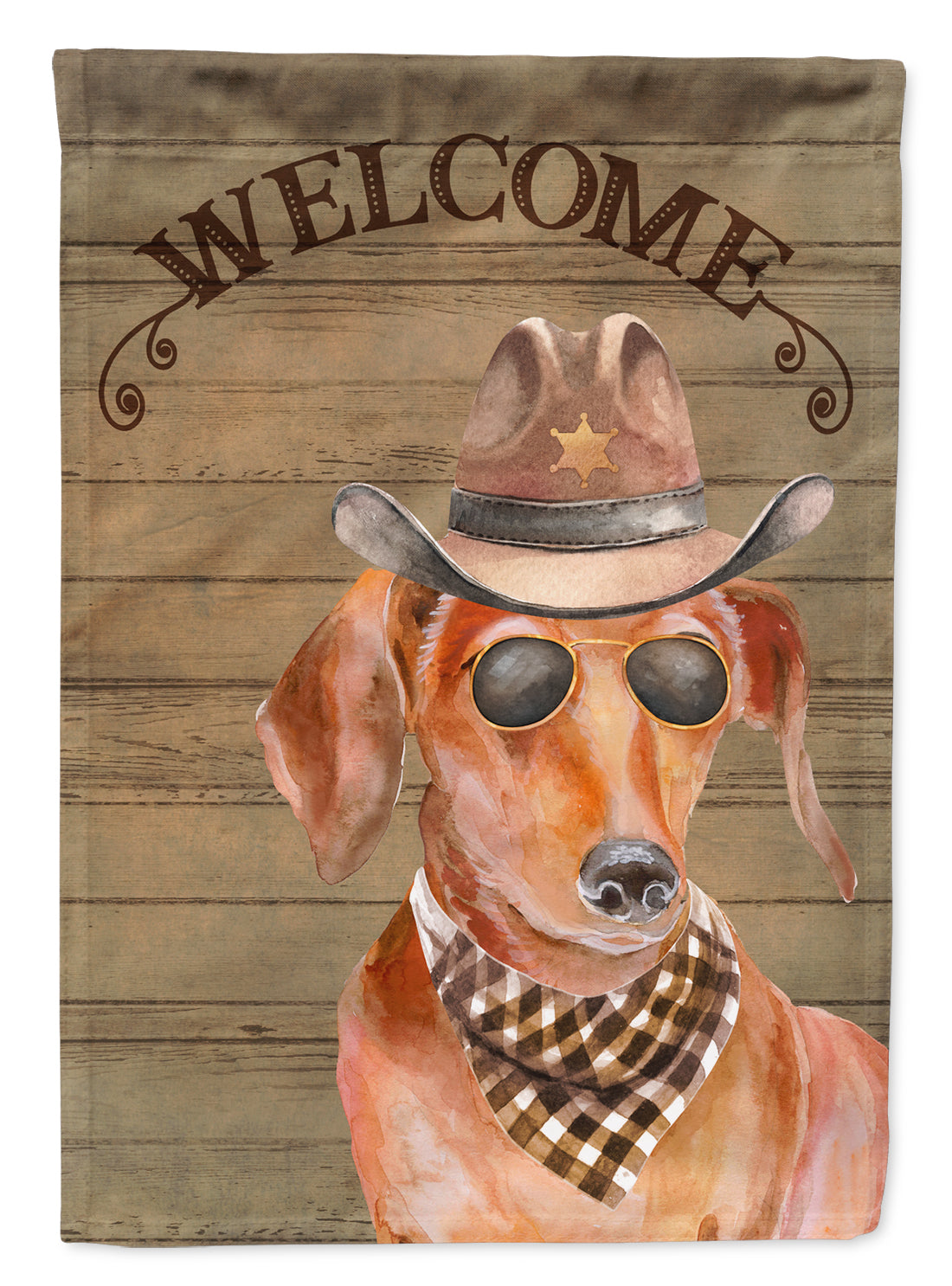 Dachshund Country Dog Flag Canvas House Size CK6311CHF  the-store.com.