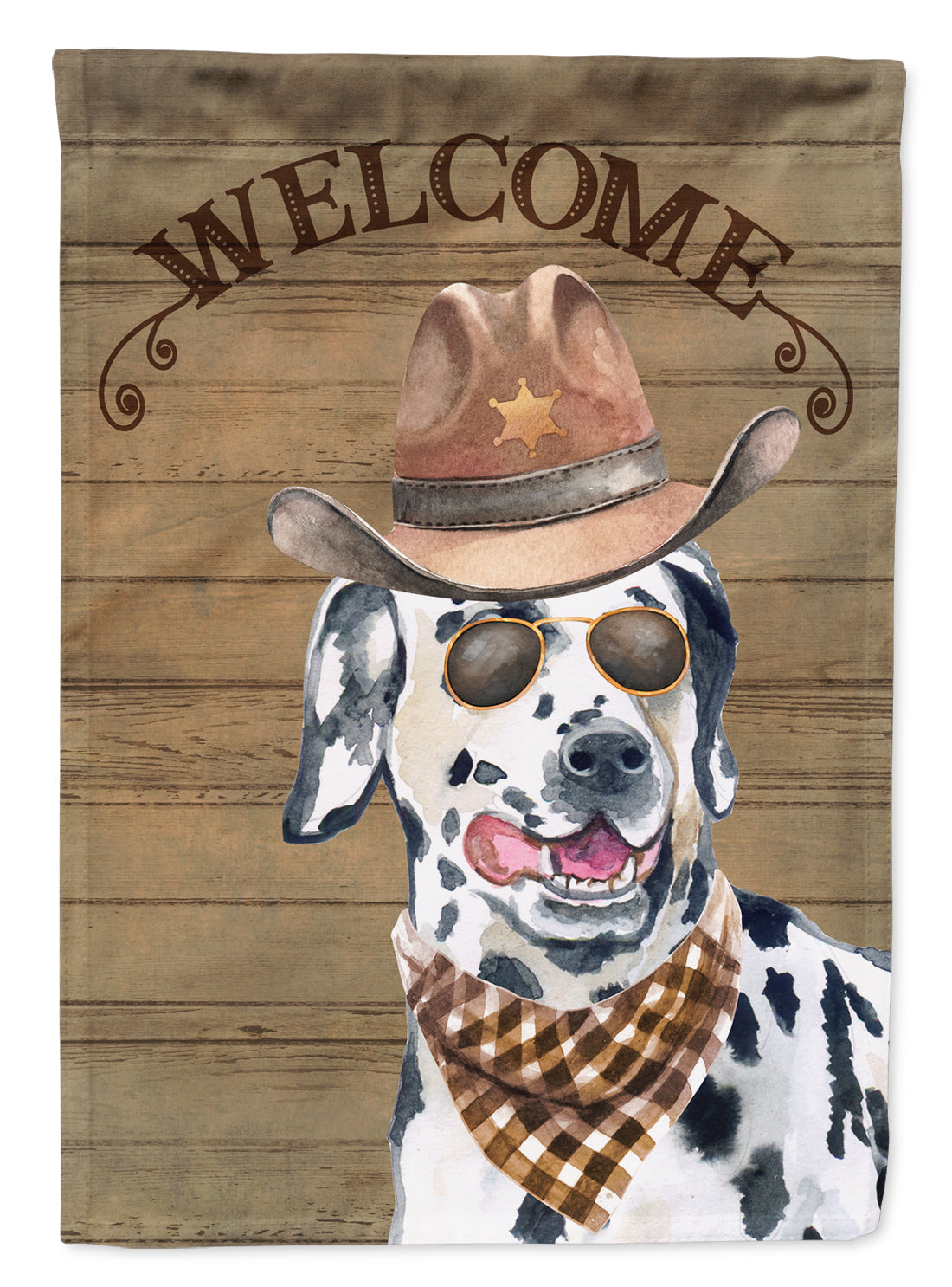 Dalmatian #2 Country Dog Flag Canvas House Size CK6314CHF  the-store.com.