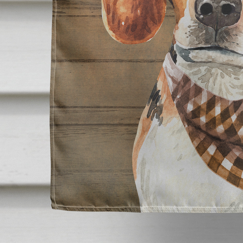 Beagle #3 Country Dog Flag Canvas House Size CK6318CHF  the-store.com.