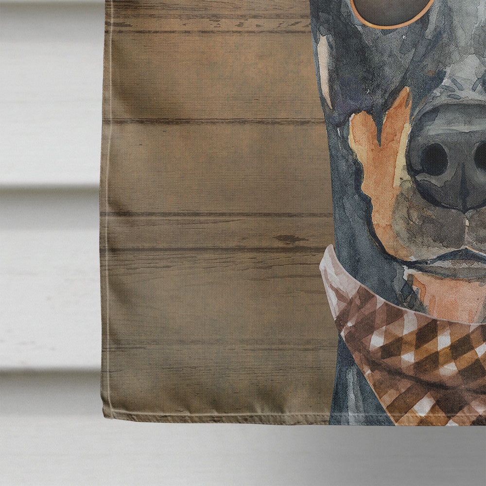 Doberman Pinscher #2 Country Dog Flag Canvas House Size CK6320CHF  the-store.com.