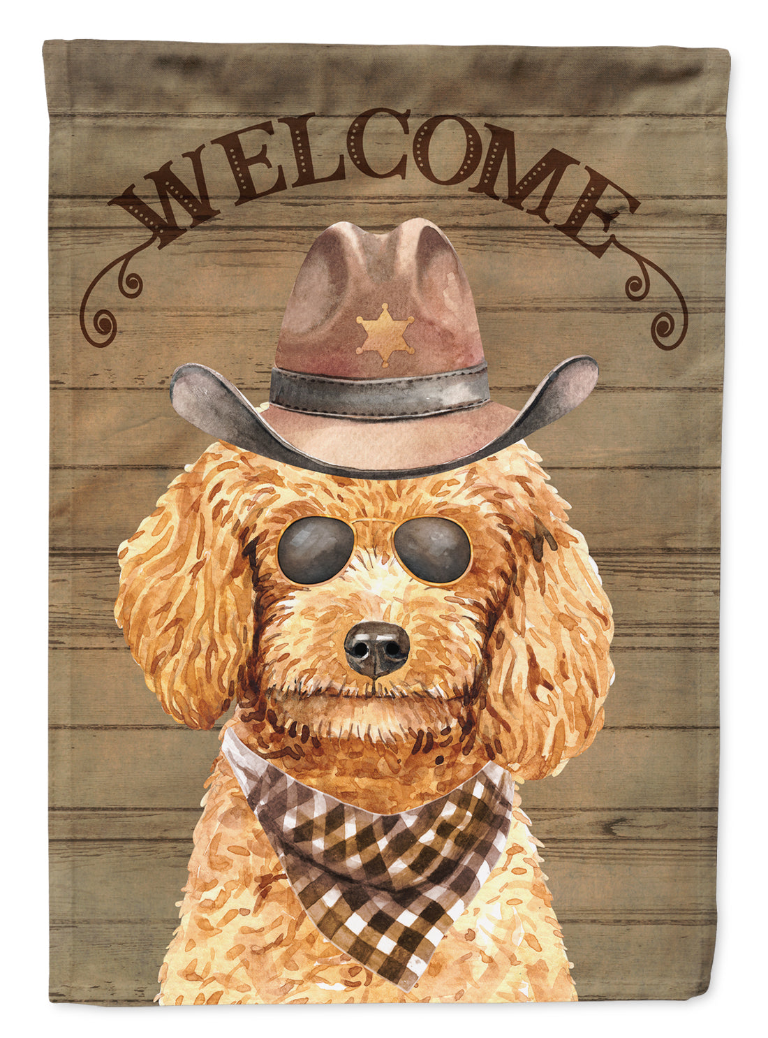 Poodle Country Dog Flag Canvas House Size CK6325CHF  the-store.com.