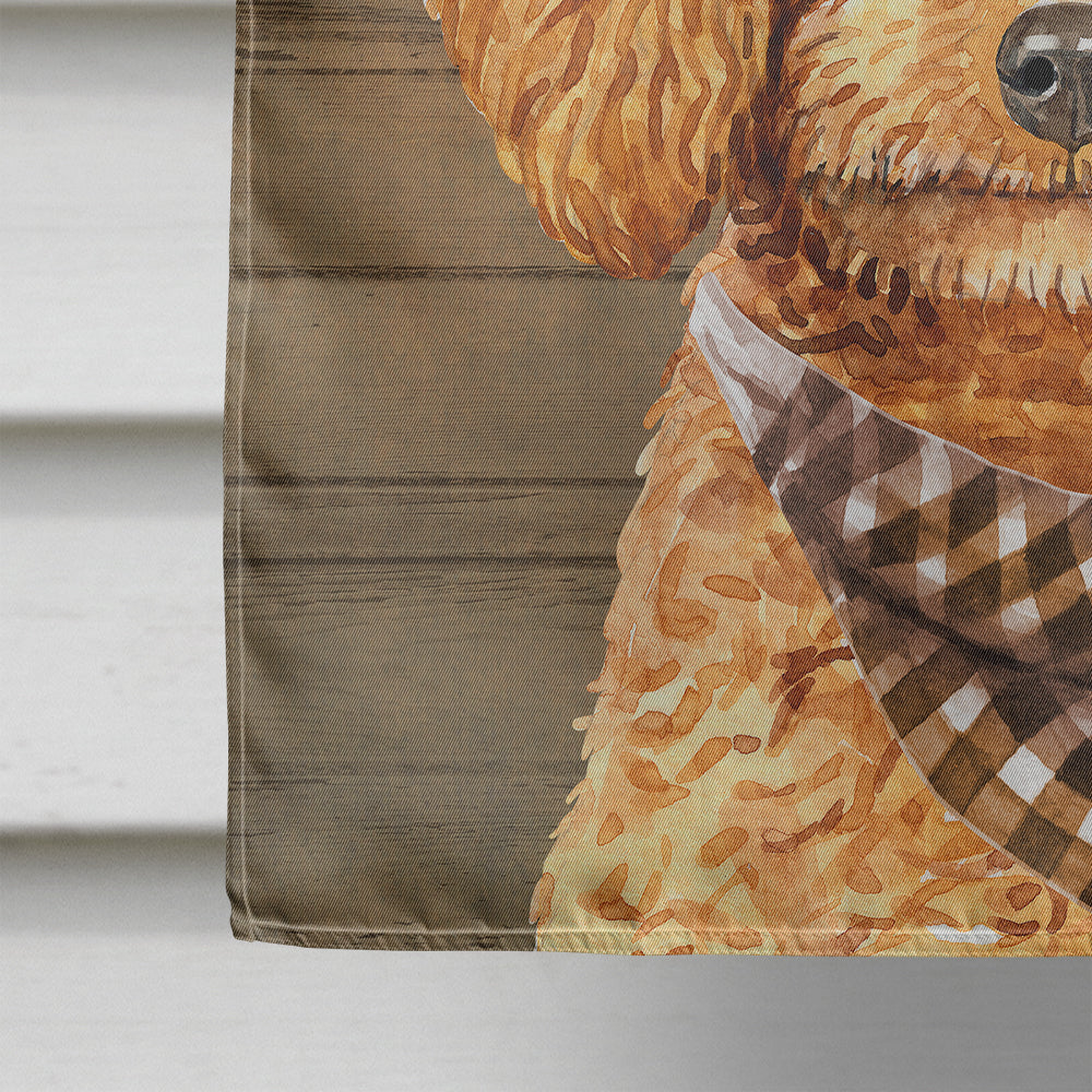 Poodle Country Dog Flag Canvas House Size CK6325CHF