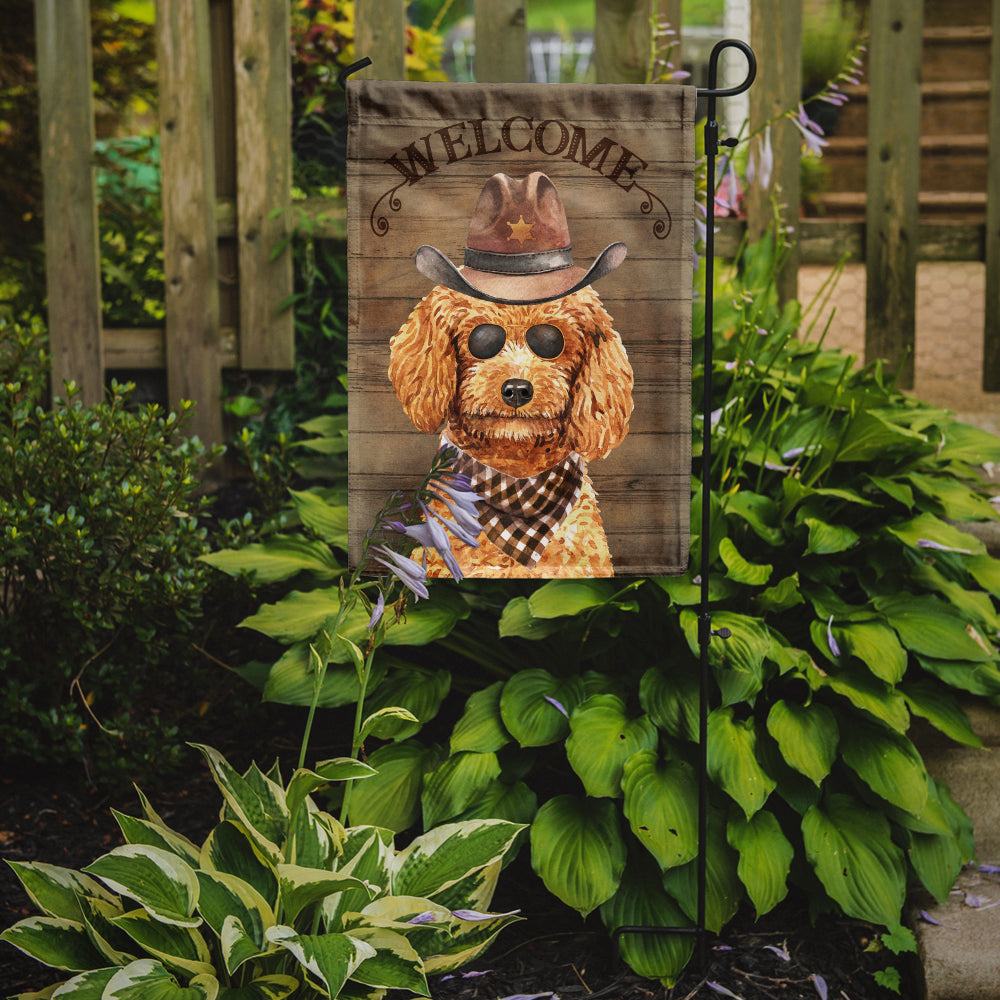 Poodle Country Dog Flag Garden Size CK6325GF  the-store.com.