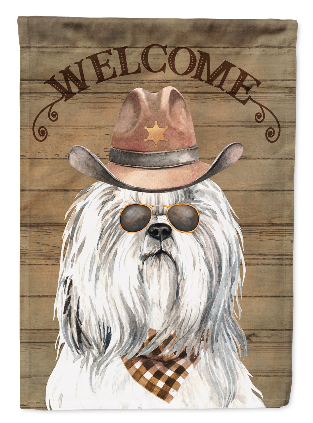 Shih Tzu Country Dog Flag Canvas House Size CK6326CHF  the-store.com.