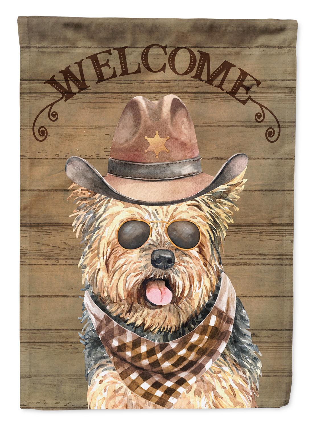 Yorkshire Terrier Country Dog Flag Canvas House Size CK6327CHF