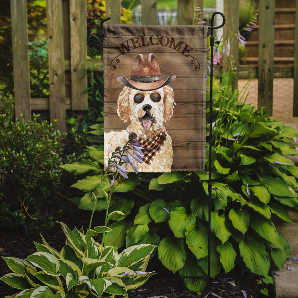 Goldendoodle Country Dog Flag Garden Size CK6332GF  the-store.com.