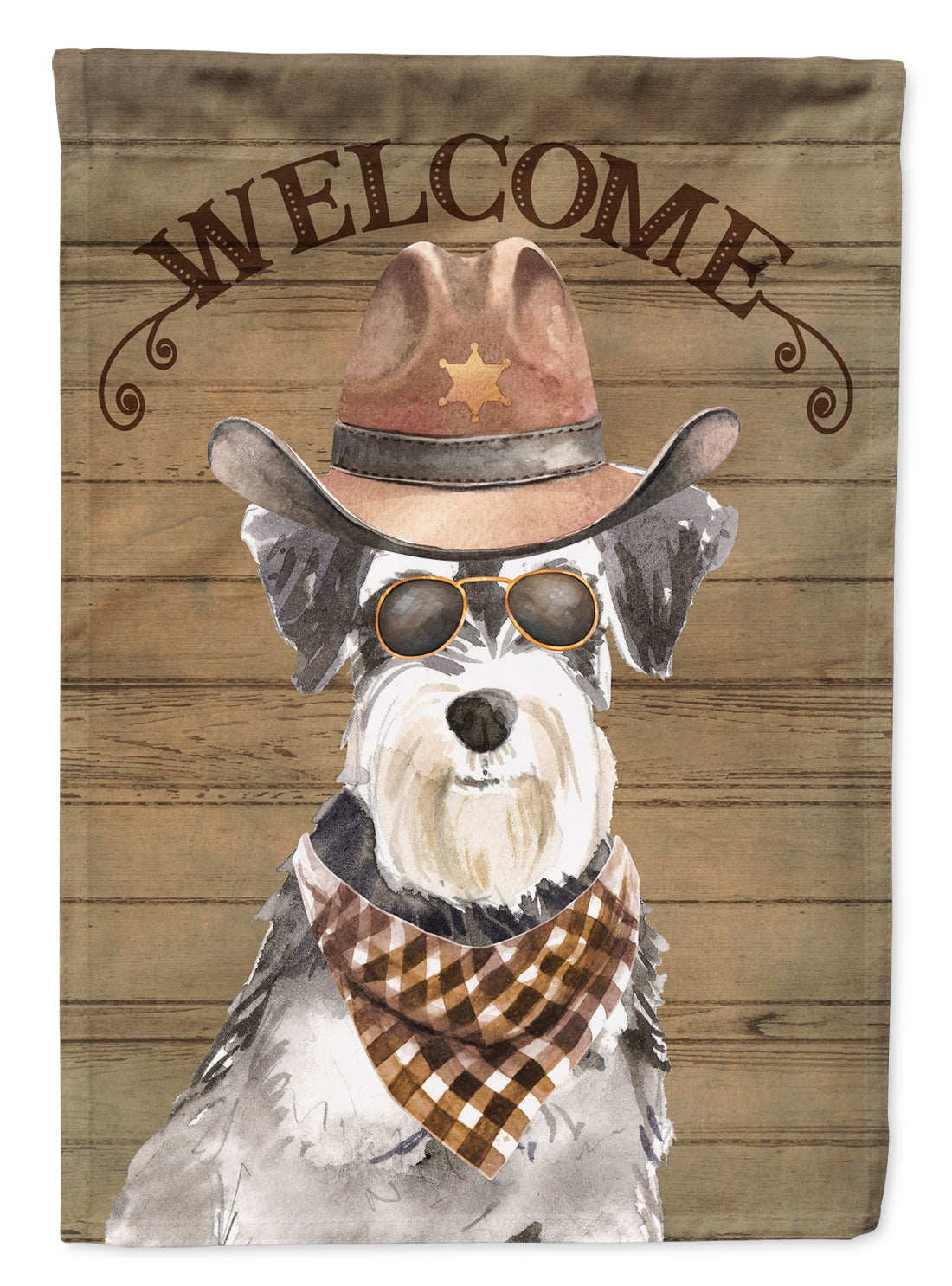 Schnauzer Country Dog Flag Canvas House Size CK6343CHF