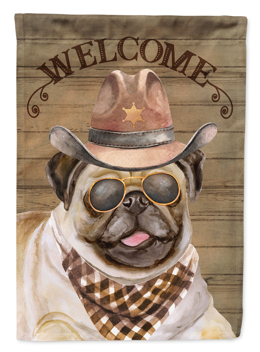 Pug Country Dog Flag Canvas House Size CK6351CHF  the-store.com.