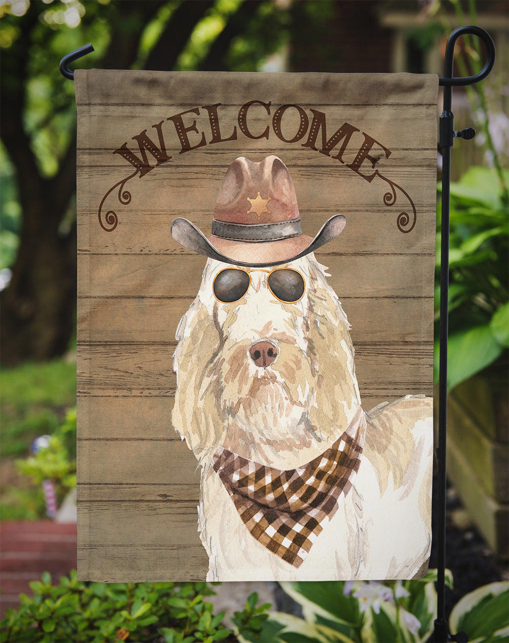 Spinone Italiano Country Dog Flag Garden Size CK6366GF  the-store.com.