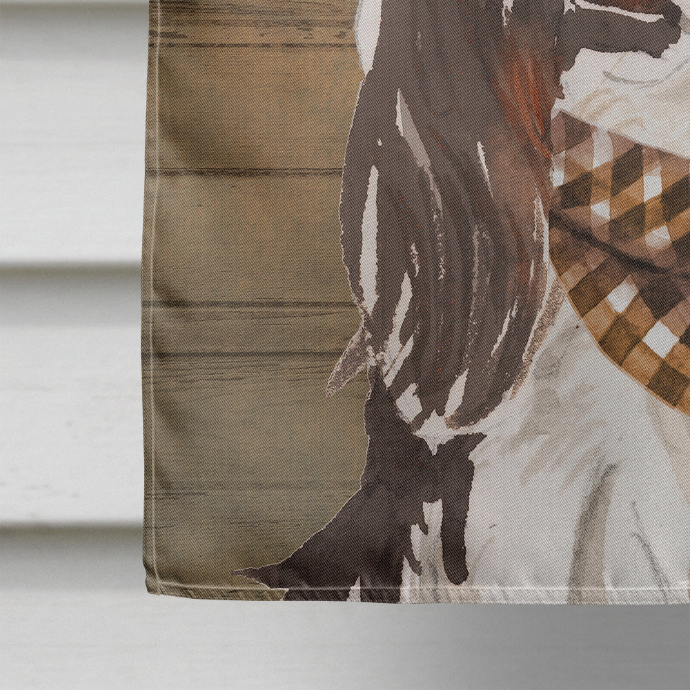 Tricolor Cavalier Spaniel Country Dog Flag Canvas House Size CK6371CHF  the-store.com.
