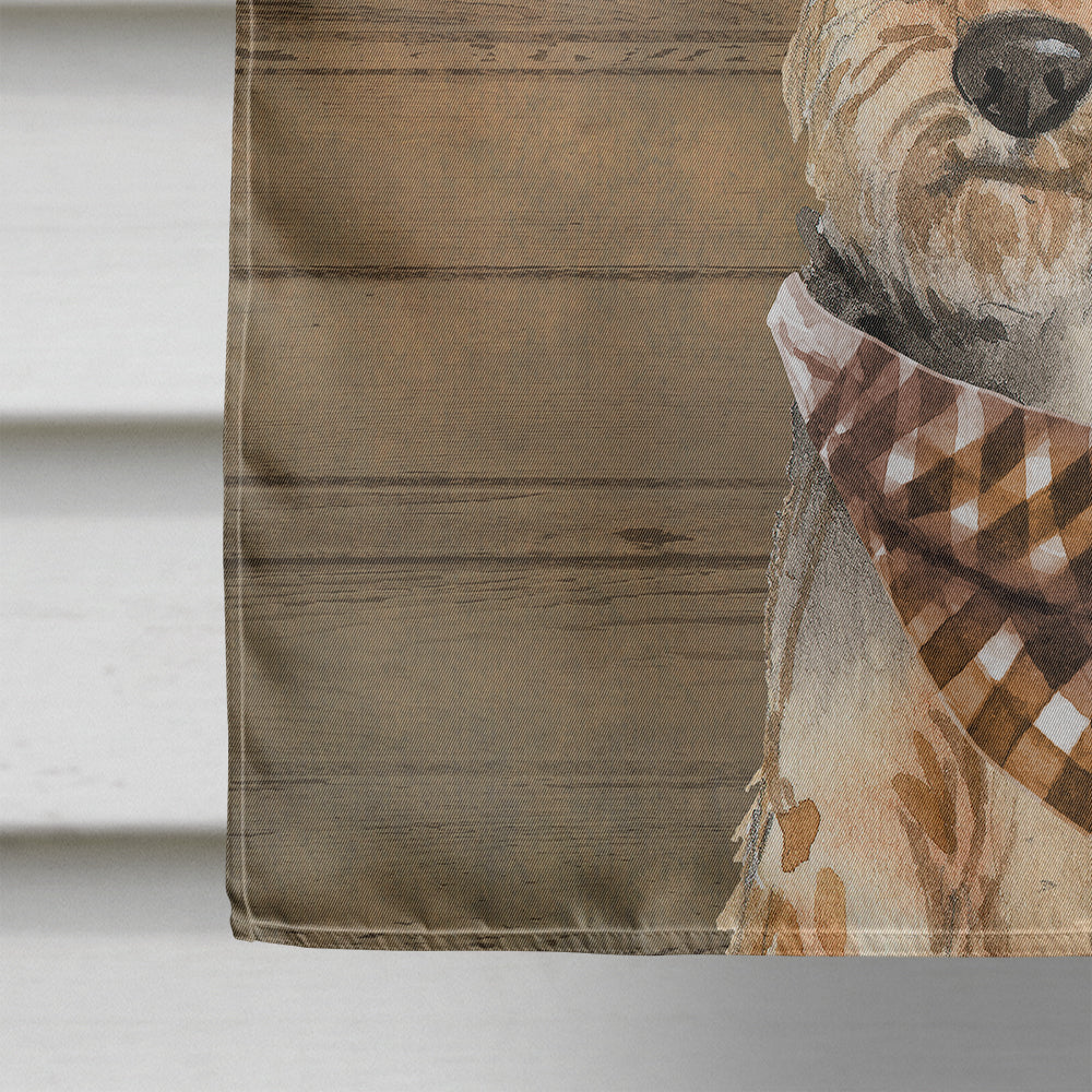 Welsh Terrier Country Dog Flag Canvas House Size CK6373CHF  the-store.com.