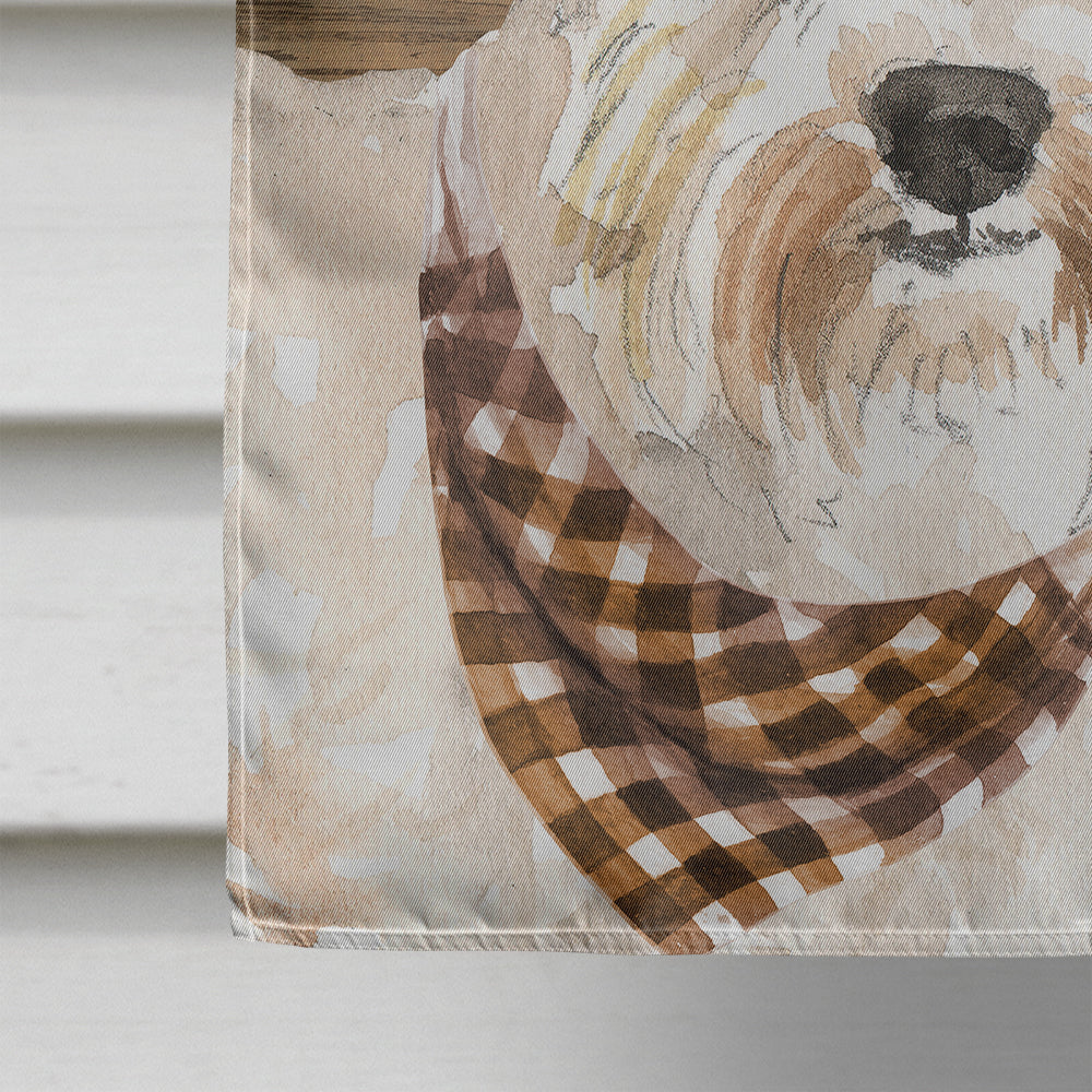 Wheaten Terrier Country Dog Flag Canvas House Size CK6376CHF