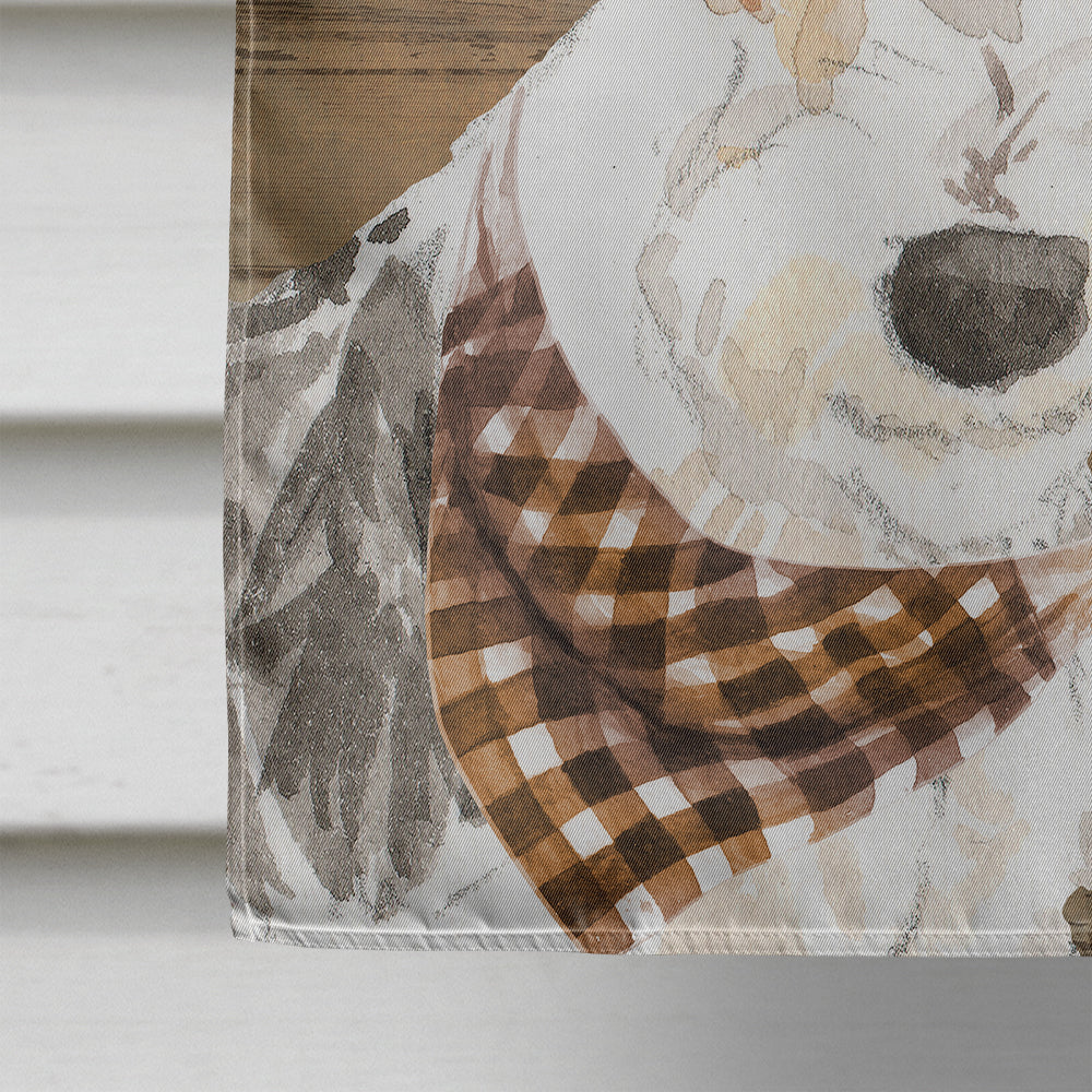 Fox Terrier Country Dog Flag Canvas House Size CK6378CHF